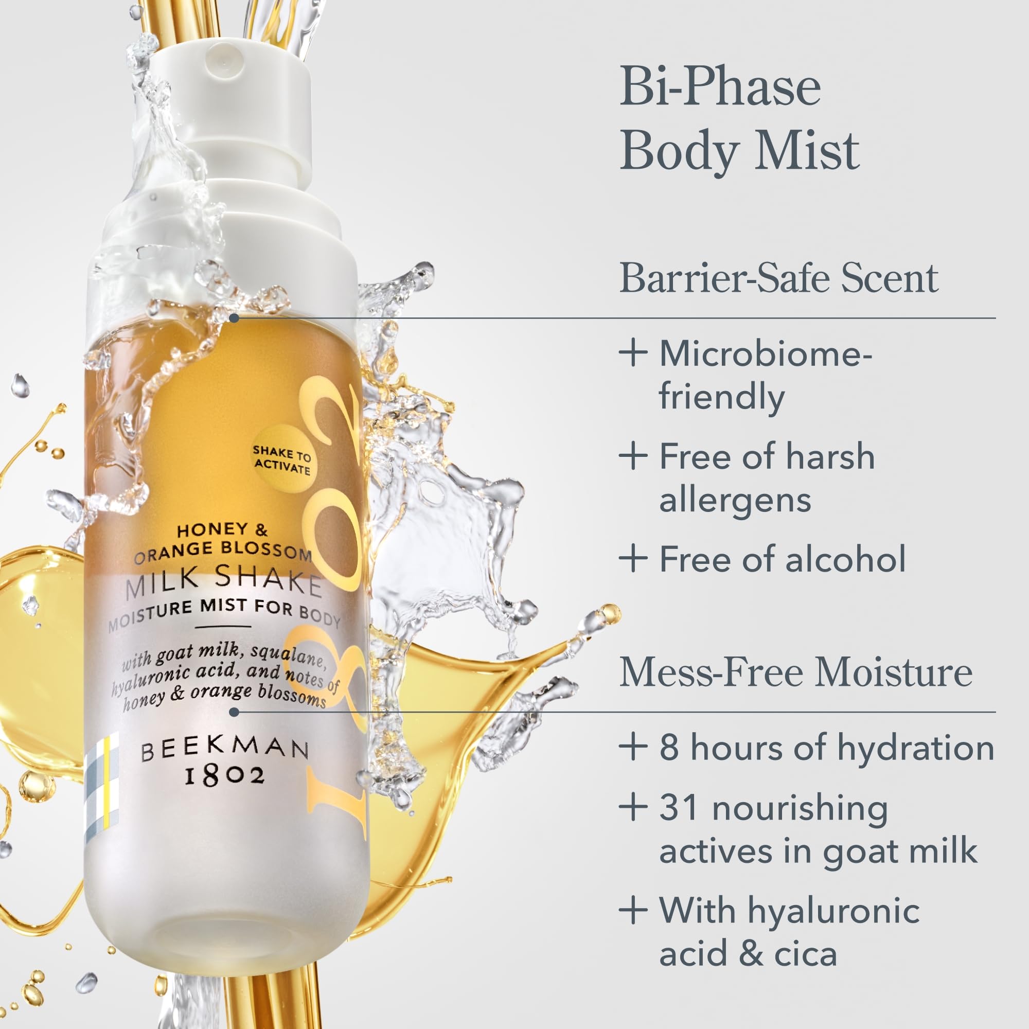 Amazon.com : Beekman 1802 Milk Shake Hydrating Body Mist – Alcohol